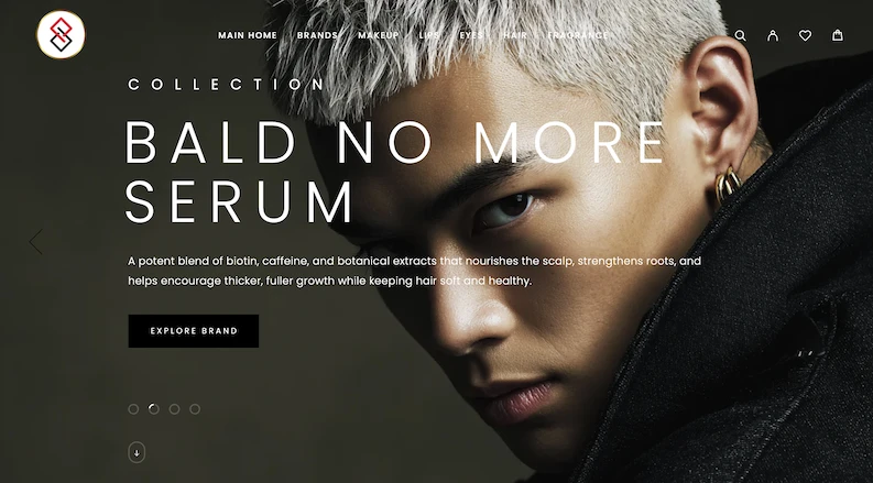 Cosmetics & Beauty website design by Social Edge