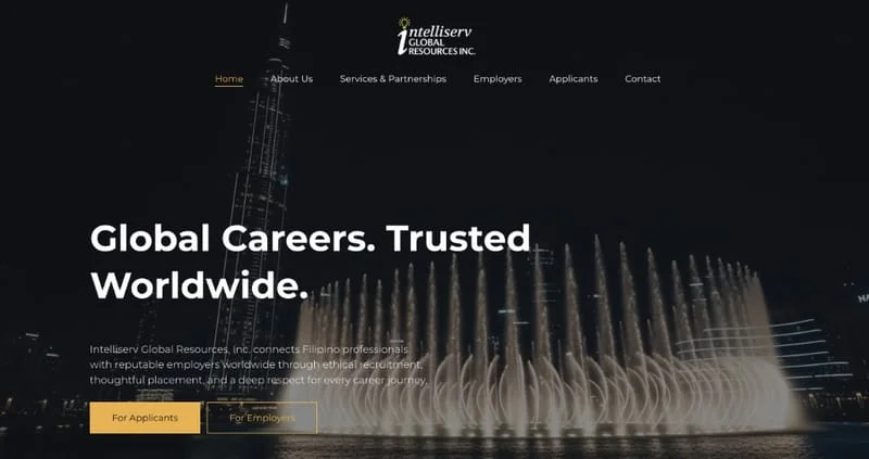 Talent & Staffing website design by Social Edge