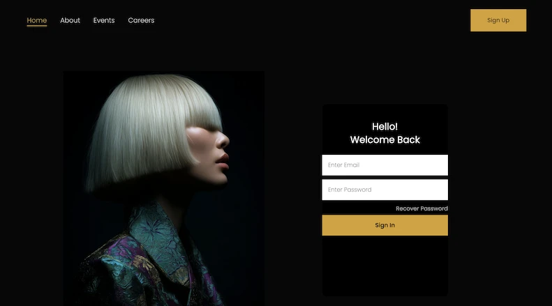 Hair Salons & Stylists website design by Social Edge